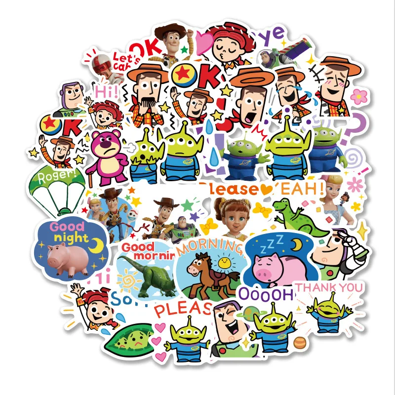 Toy Story 4 стикер Forky Woody Alien Buzz Lightyear Водонепроницаемая наклейка s для детей, Детский учительский школьный подарок самодельная буква дневник