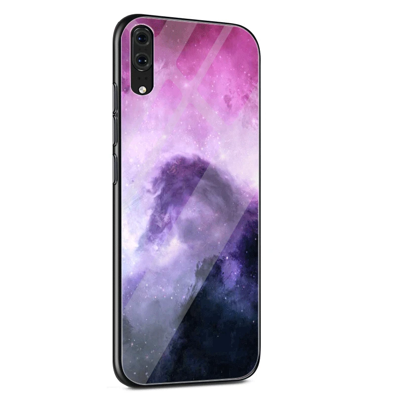 G2 Чехол для телефона, стекло для huawei P30 P20 P10 Honor 10 8X Y6 Y9 mate 20 Lite Pro P Smart Cover Fantasy Nebula Space Вселенная, звезды - Цвет: G2