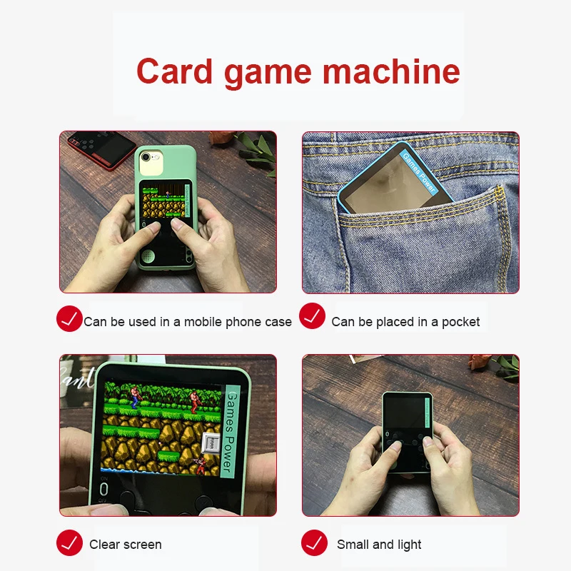 500 IN 1 Retro Video Game Console Multilanguage Handheld Game Player Classic Games TV Gaming Console AV Out Mini Handheld Player