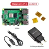 Raspberry Pi 4 Model B kit Basic Starter Kit in stock with power switch line type-c interface EU/US Charger Adapter and heatsink ► Photo 2/6