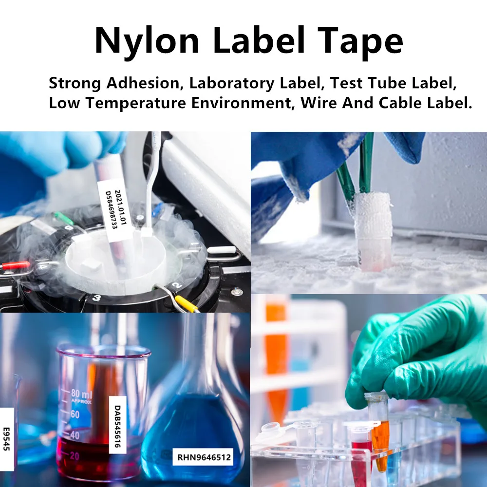 교체 M21-750-499 나일론 라벨 테이프 태그, 브래디 에티켓 사용 BMP21-PLUS BMP21-LAB 휴대용 케이블 와이어 마킹, 1  10 팩