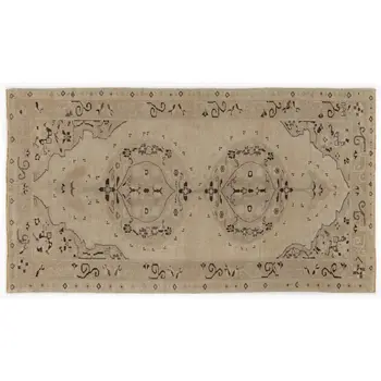 

Handmade Beige Antique Oushak Area Rug 160x285 Cm-5'3''X9'4''