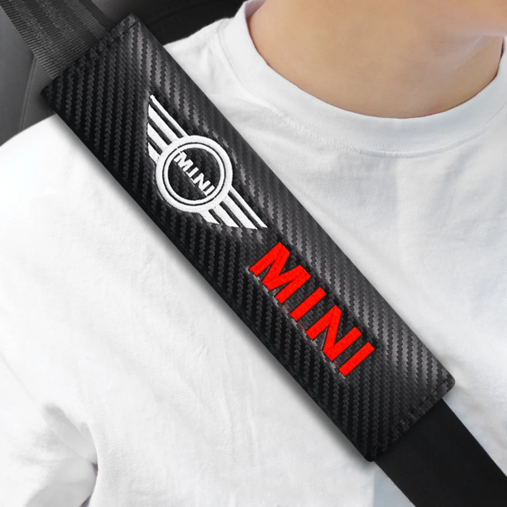 

2PCS Car Seat Belt Cover Shoulder Pads Comfortable Driving For MINI BMW R50 R53 R56 R60 F55 F56 R57 M2 M3 M4 M5 M6X 320i X1 X3