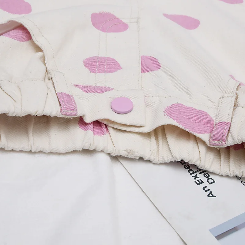 Girls Lower Apron Summer New Style Korean-style Solid Color Dotted Casual High-waisted Trend Baby GIRL'S Shorts Ym039