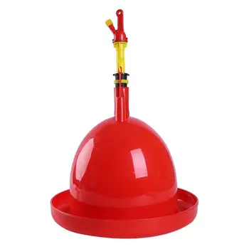 

Pointed Chicken Drinking Fountain Device Round Hanging Cup Waterer Bowl Poultry