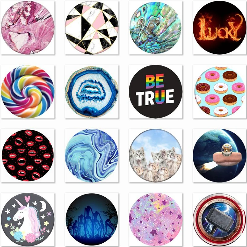

Popsoket Expanding Cell Phone Holder Marble Pocket Socket Painting Holder Phone попсокет Coloured Popsocet Hand Grip попсокет