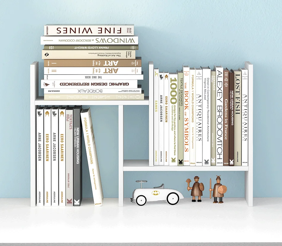 aliexpress.com - Shelf Wooden White Simple Desktop Bookshelf Book Holder Funiture Rack Storage Organizer Office Storage этажерка полка для книг