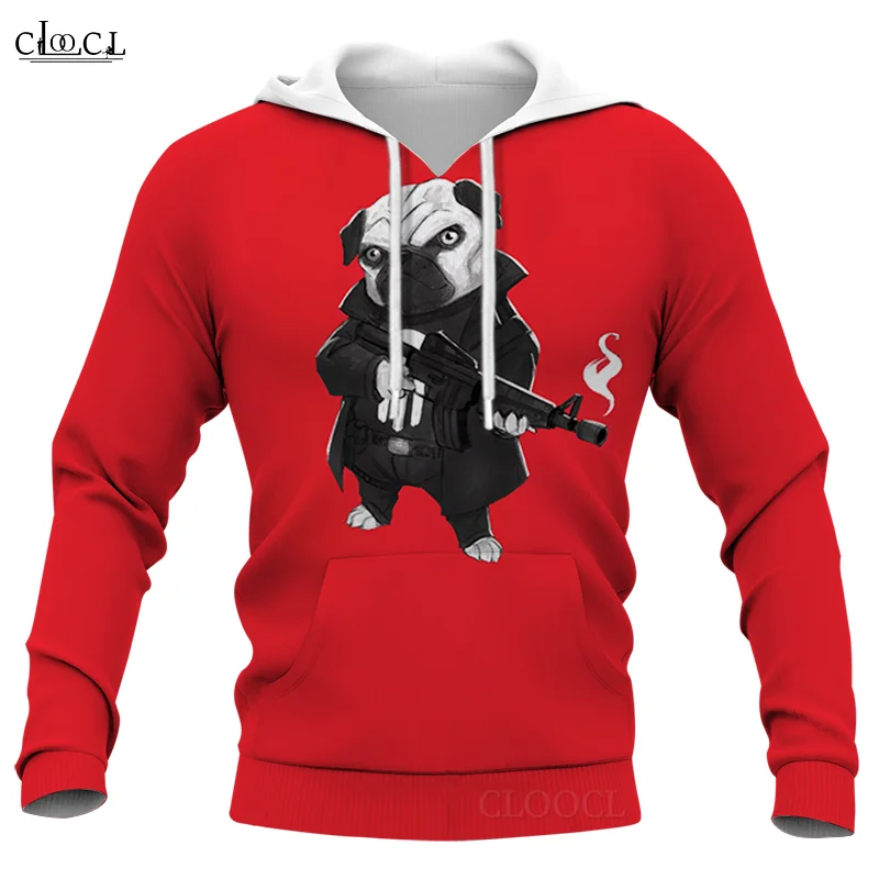 

CLOOCL Newest Popular Animal Pugs 3D Printed Men Hoodie Harajuku Pullover Sweatshirt Unisex Casual Tracksuits Drop Shipping
