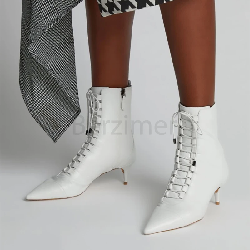 white_pointy_toe_kitten_heel_boots_lace_up_ankle_booties_with_zipper_2_