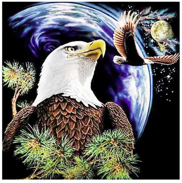 tam elmas boyama kurt ay nakis mozaik elmas dotz etiket taklidi resim bulmaca oyuncak cizim duvar kagidi boncuk diamond painting cross stitch aliexpress