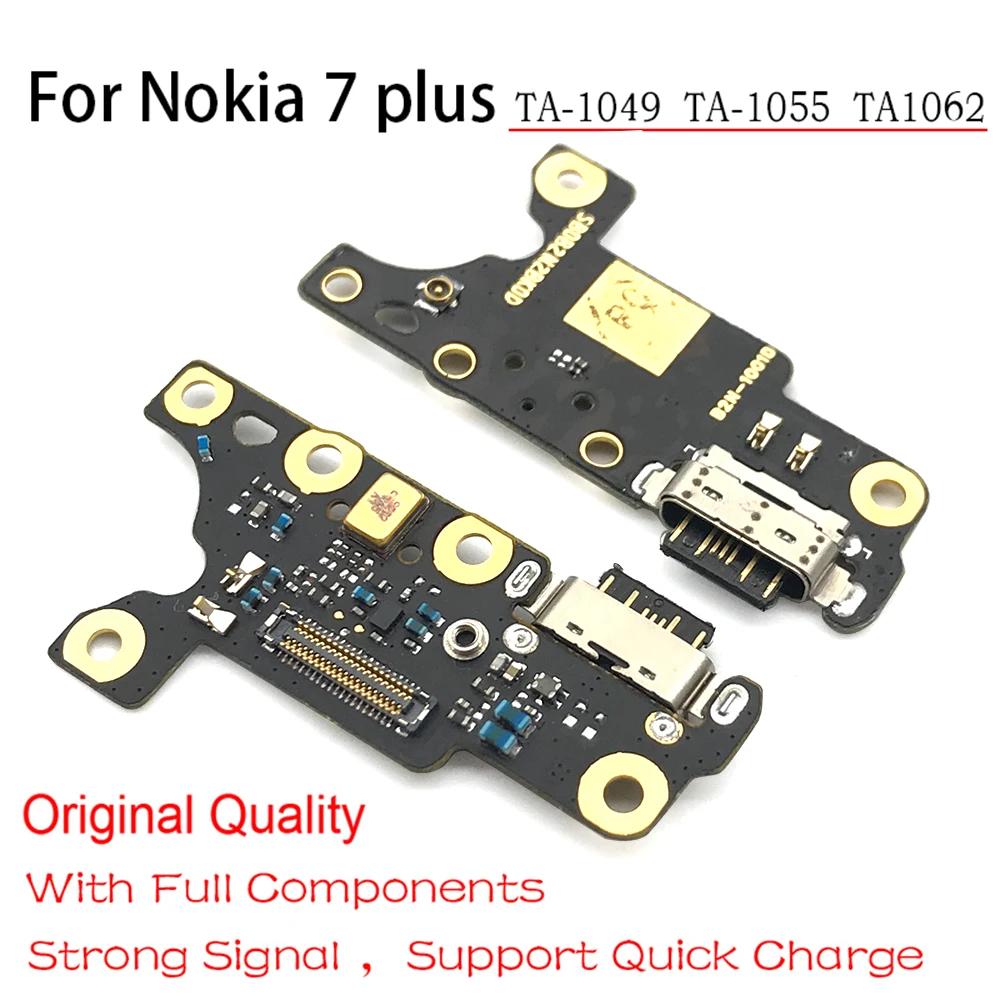 USB разъем для зарядки док-станция гибкий кабель Nokia 7 plus + TA-1049 1055 1062 плата зарядного