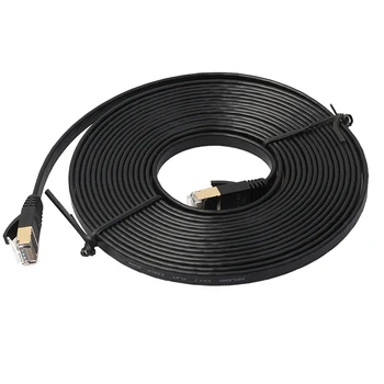 

Network Cable Heavy Duty Internet Network Cord Ethernet Ultra Flat Patch Cable Connector for Router High Speed FFTP LAN Cables