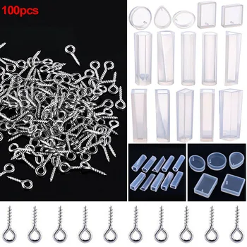 

15pcs/set Geometric Durable DIY Crystal Resin Craft Tool Jewelry Making Mould Pendant Handmade Earrings Silicone Mold Necklace