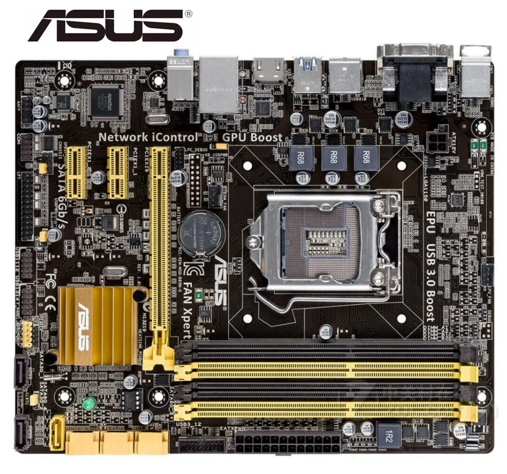 Goede Desktop moederbord ASUS originele B85M G DDR3 Socket LGA 1150 moederbord Solid state geïntegreerde moederbord