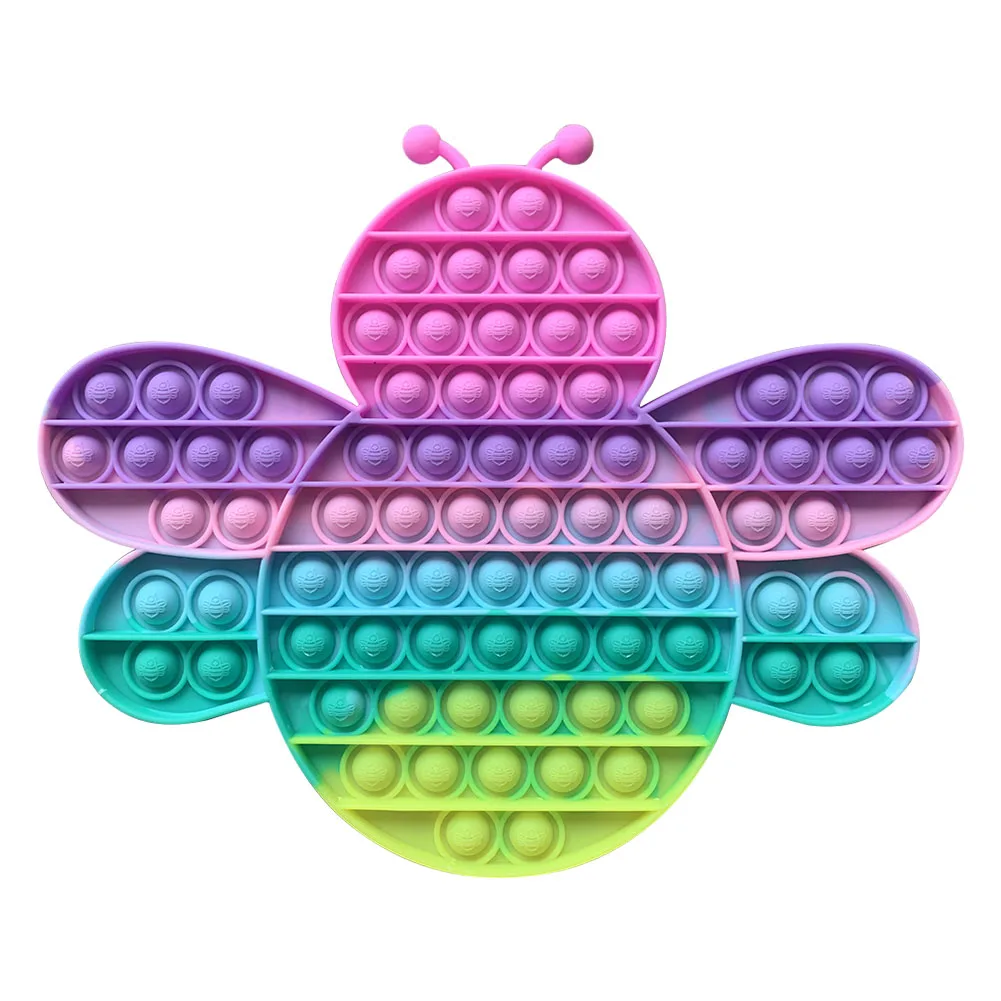 Tanio Silikonowa pszczoła Push Bubble dekoracja autyzm Puzzle relaksujący reliever