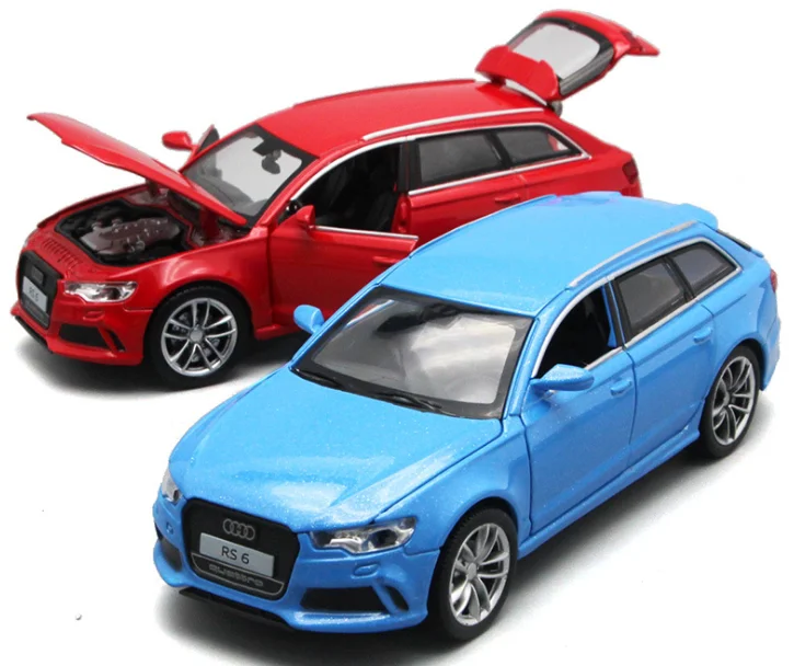 Литой металлический автомобиль Audi RS6 Quattro в масштабе 1:32 роскошная модель