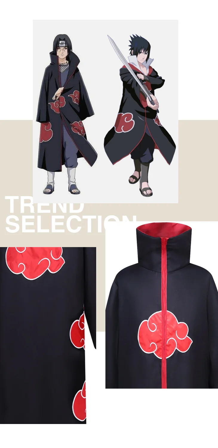 Cosplay&ware Cloak Akatsuki Cosplay Costumes Anime Coat Deidara Red Cloud Robe -Zentai shop online H6acd11a140a0471fb4bf1fbf2642e972p.jpg