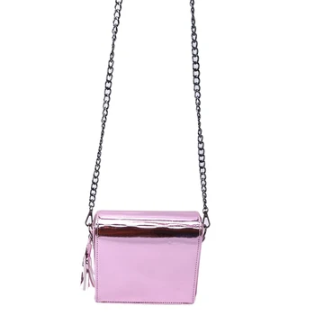 

2020 Fashion Candy Color Crossbody Bags Tassels Messenger Bag Women Hologram Laser Chain Shoulder Bag