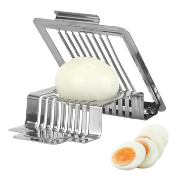 

Egg Cutter Kitchen Accessories Egg Slicer Stainless Steel Multifunctional Fruit Slicer Boiled Egg Slicer Section Cutter