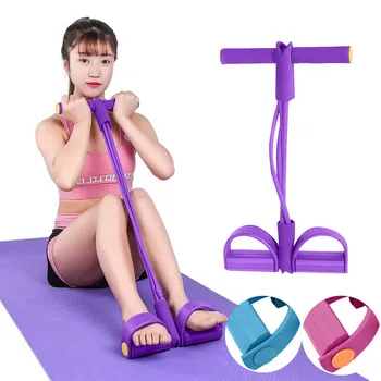 

4 Resistanc Elastic Pull Ropes Exerciser Rower Belly Resistance Band Home Gym Sport Training Elastic Bands For Fitness Equipment