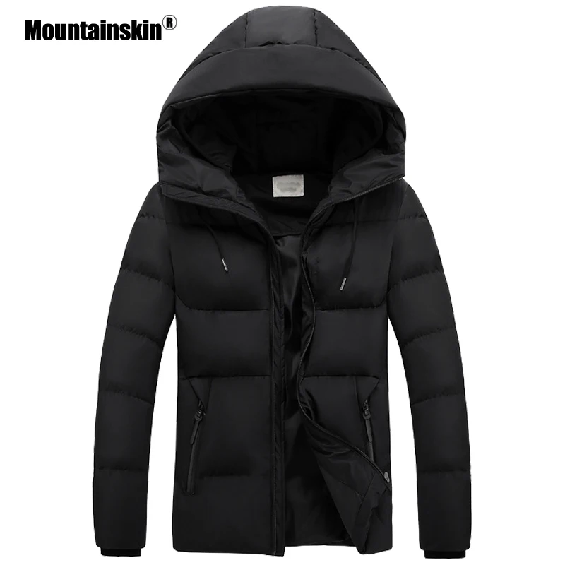 Мужская хлопковая куртка с капюшоном Mountainskin повседневная короткая
