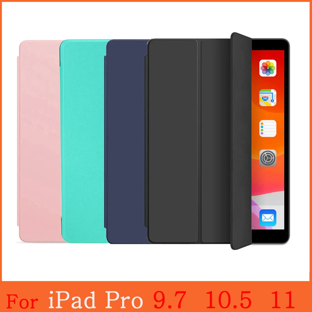 

Tablet case for Apple iPad Pro 9.7 10.5 A2068 A2230 auto wake sleep smart cover magnetic funda iPad Pro 11 2018 2020 Generation