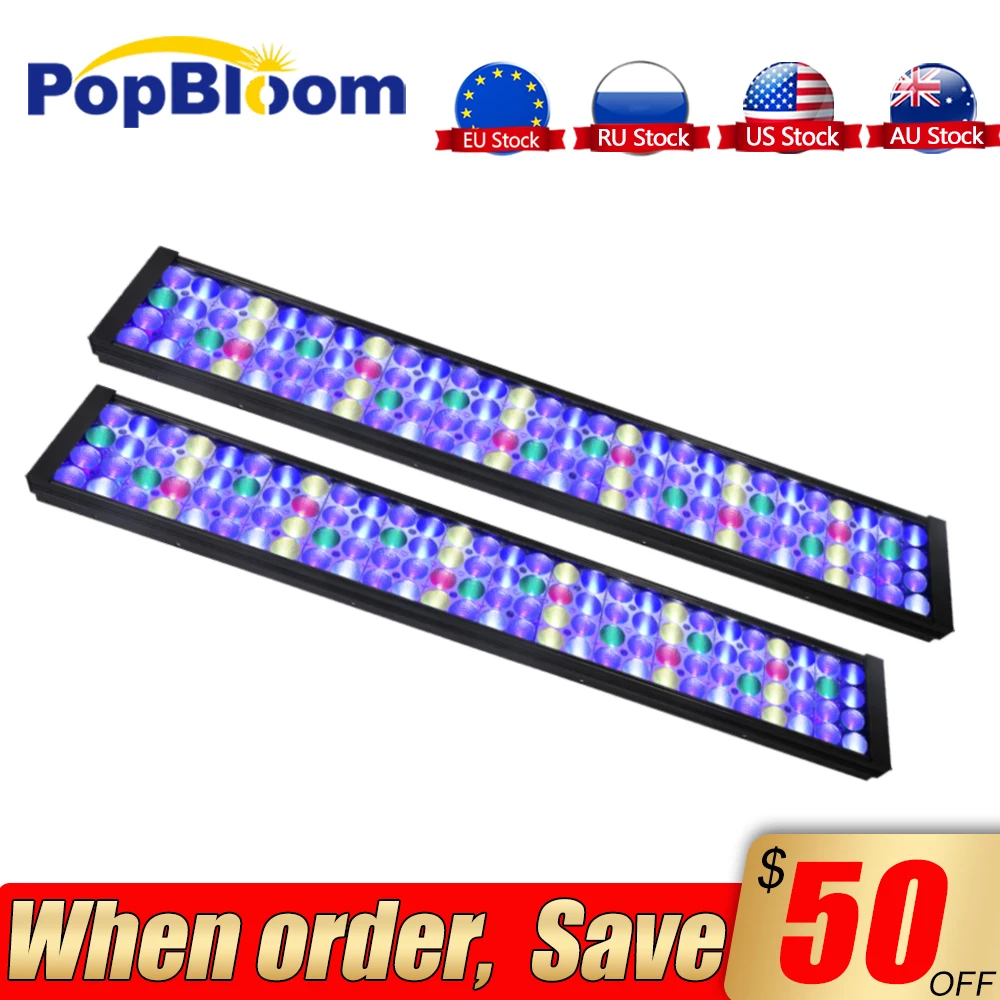 

180cm 72" 6ft Full Spectrum Programmable LED Aquarium Lighting For Marine Fish Tank Pecera Acuario Marino Luz Verlichting MJ7BP2