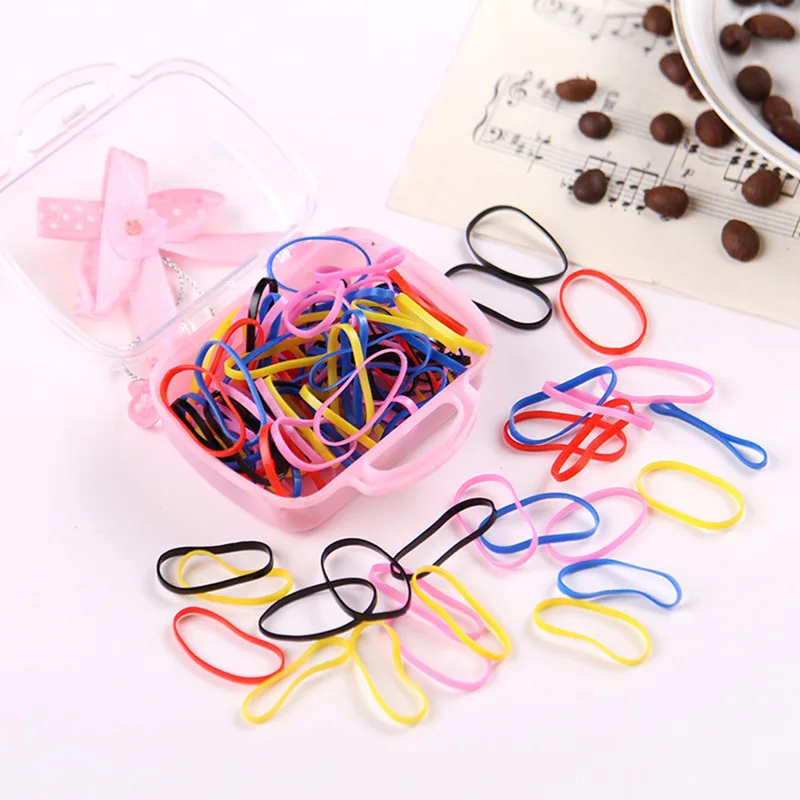 

Korean-style Baby Color Small Hairband Gift Box Ultra-stretch Women's for Tying Hair Disposable Hairband Oak Hairband