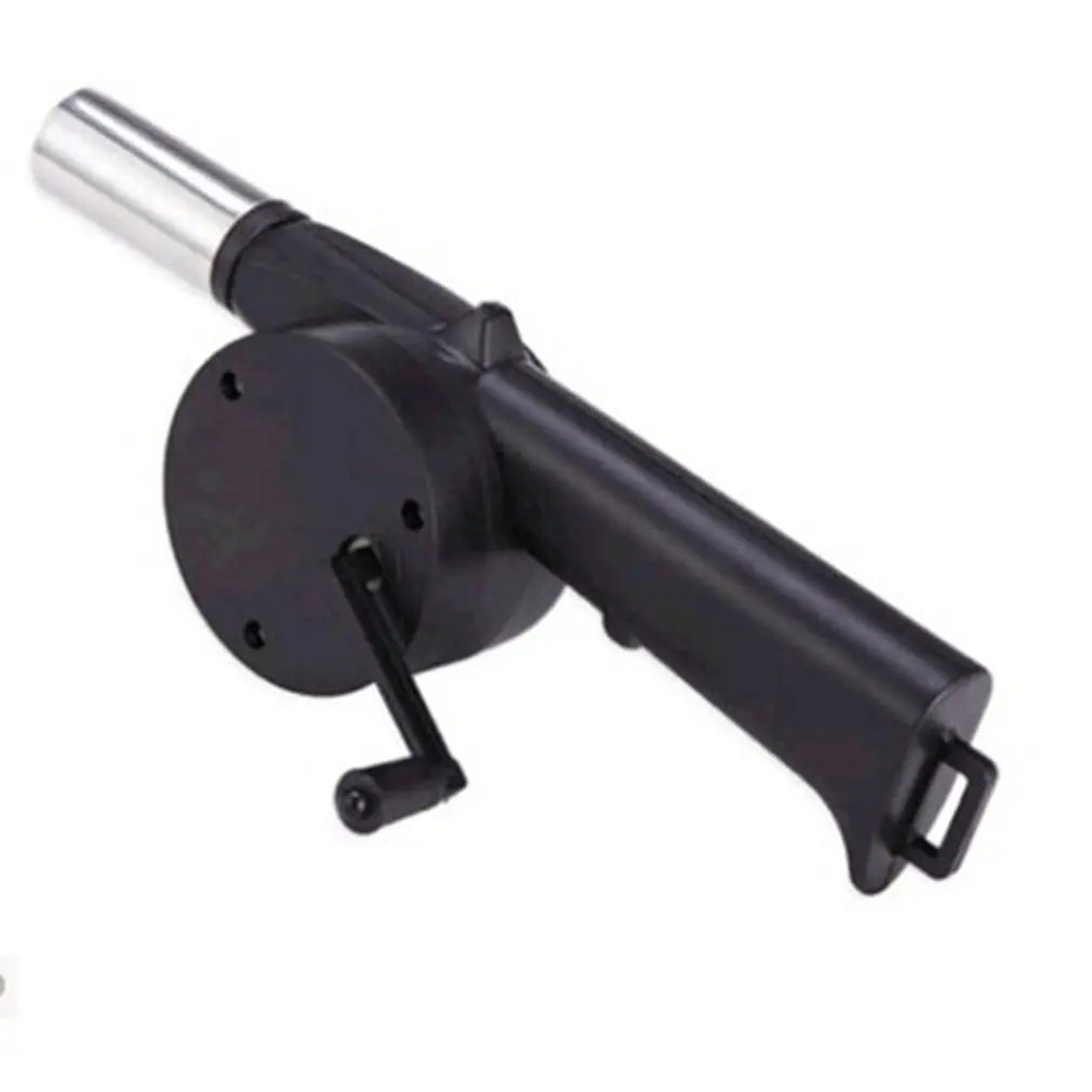 BBQ Fan Air Blower Outdoor Cooking For Barbecue black Fire Bellows Hand Crank Tool Picnic Camping BBQ Barbecue Tool