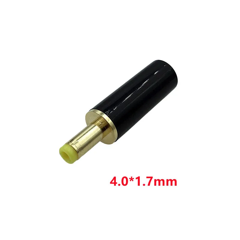 Gold Plated DC Power Jack Male Plug Connector 1Pcs 5.5 x 2.5 / 5.5 x 2.1 / 4.0x1.7 3.5 1.35 mm for Welding Linear Power Line power jack connector dc connectors power plugs power plug