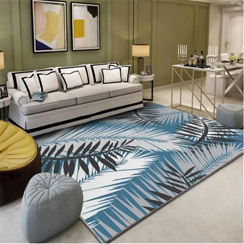 Нордический стиль печати ковер коврик для прихожей Противоскользящий ковер для гостиной ванная комната впитывает воду кухня прямоугольная прикроватная пустая