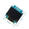 White Blue color 128X64 OLED LCD LED Display Module For Arduino 0.91 0.96 1.3 I2C IIC Serial new original with Case ► Photo 3/4