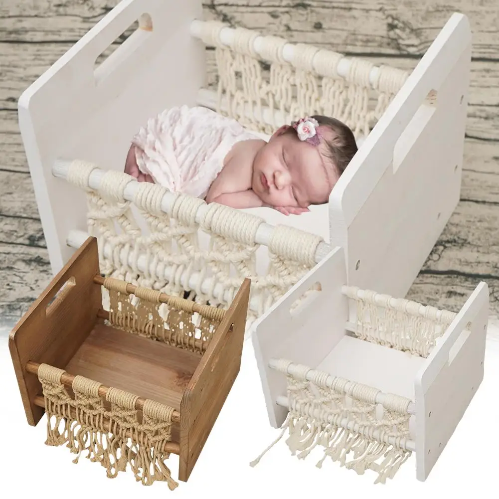 Реквизит для фотосъемки новорожденных деревянная кровать новорожденный позирующий детский реквизит для фотосъемки студийный реквизит