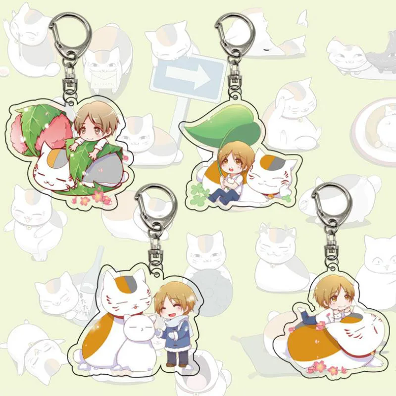 

1 Pc new exquisite Cartoon Anime Natsume Yuujinchou Acrylic Keychain accessory Car bag Pendant Action Figure Toys gift
