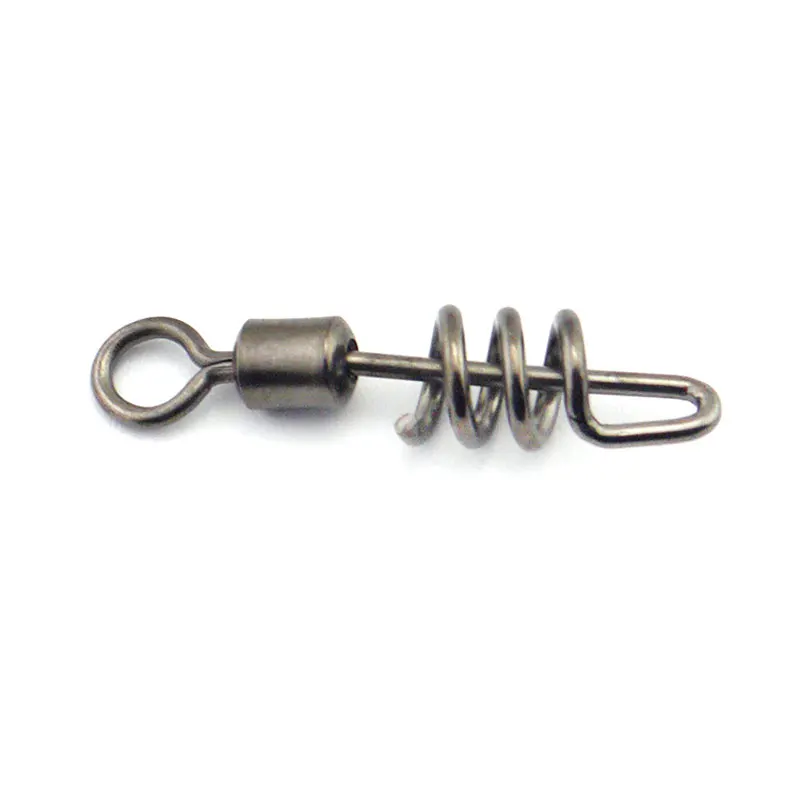 

20pcs/pack Fishing 8 Shape Convenient Swivel With Spiral Buckle Fast Rotating Connector Copper Fishing Lure Accessories