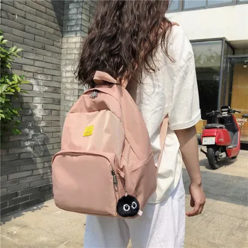 

Schoolbag female Korean version ins style college student backpack high school Harajuku campus simple and versatile backpack