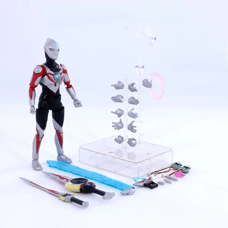 

15cm SHF Ultraman Orb Origin Saga Action Figures Model Luminous Hand Do Furnishing Articles Children's Movable Joints Doll Toys