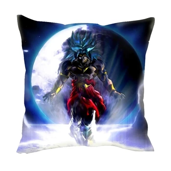 

Cartoon Dragon Ball Son Goku Satin Fabric Lumbar Pillow Covers Office Multifunction Pillow Car Sofa Cushion Model Toy M3252