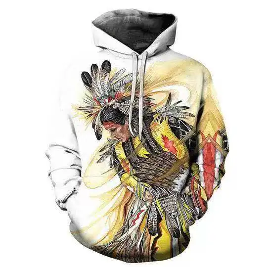  Native Indian 3D Hoodies/sweatshirts Tee Men Women New Fashion Hooded winter Autumn Long Sleeve str