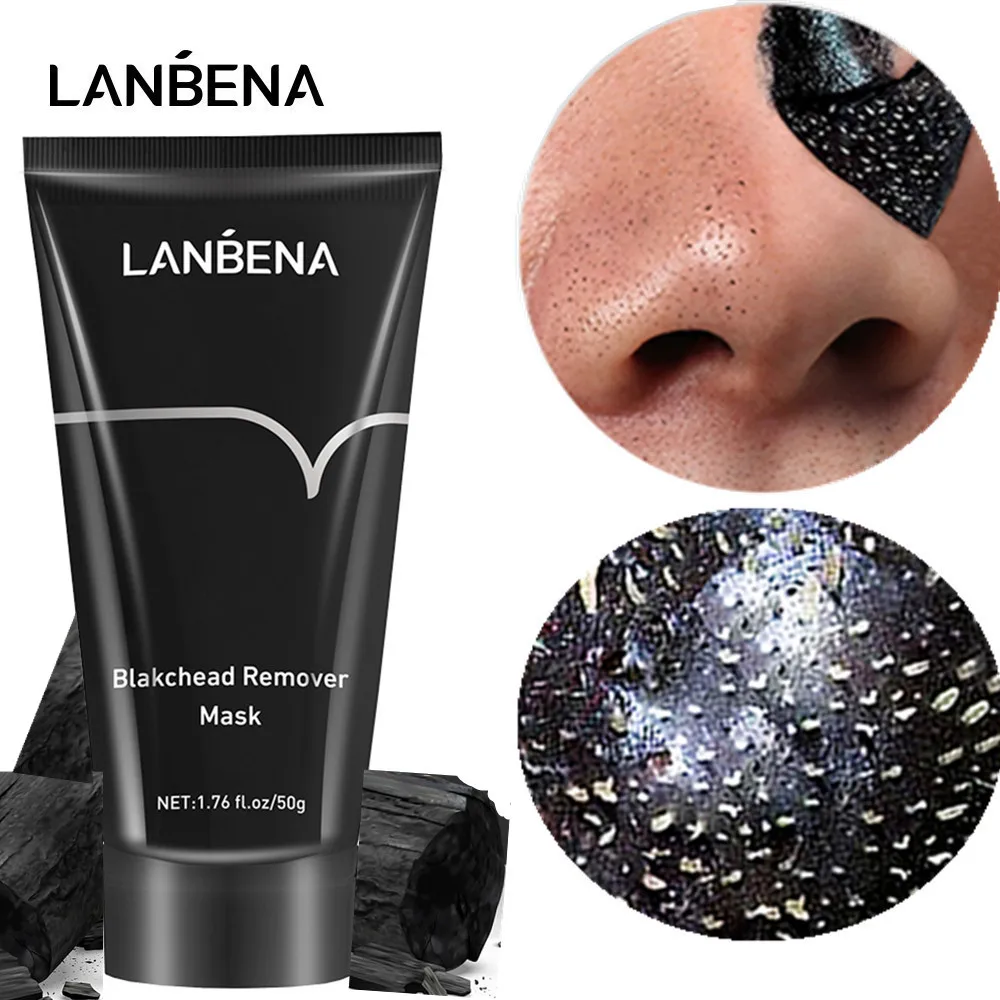 Средство для удаления черных точек LANBENA черная маска бамбуковый уголь очищающая
