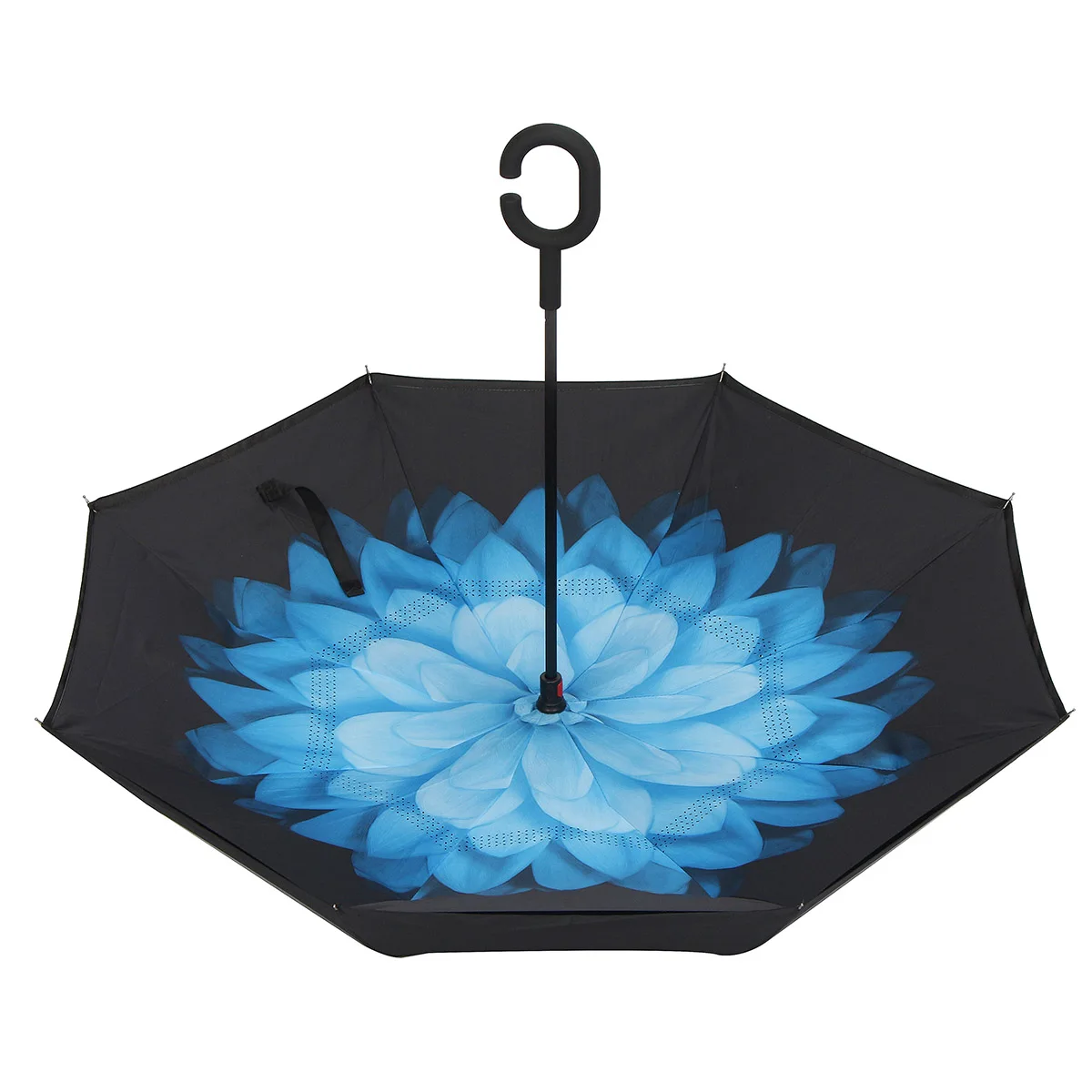 Umbrella Windproof Reverse Folding Double Layer Inverted Self Stand Inside Out Rain Protection Special Umbrella