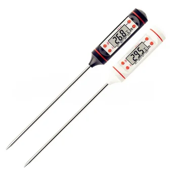 

100pcs Pen Type Food Thermometer Probe Electronic Digital Thermometer for Liquid Milk Meat Barbecue Baking Oil WB1319