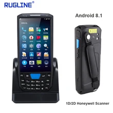 Rugline 4G Handheld Pda Android 8.1 Pos Terminal Touch Screen 2D Barcode Scanner Draadloze Wifi Bluetooth Gps Qr Code reader