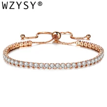 Популярные Цветные Кристальные инкрустированные браслеты, сплав, розовое золото, серебро, циркон, ювелирные изделия, браслет, шарм, мода для женщин, подарки