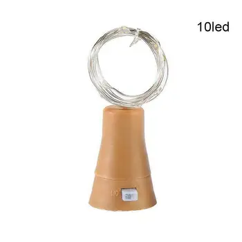 

Ins Leds Solar Wine Bottle Stopper Lamp String Outdoor Wire Waterproof Christmas Copper Lamp Holiday Lights Led String Lamp X6E0
