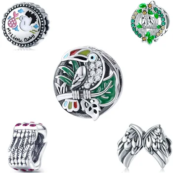 

Bird Flying AccessoriesCombinationDi accessories natural beads for jewelrymaking Fit charms pandora bracelet silver 925 original