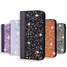 Glitter Bling Case For Huawei Mate 10 20 P20 P30 Lite Pro Honor 10 9 Lite 7x Y6 Y7 Y9 P Smart+ Leather Flip Book Case Coque