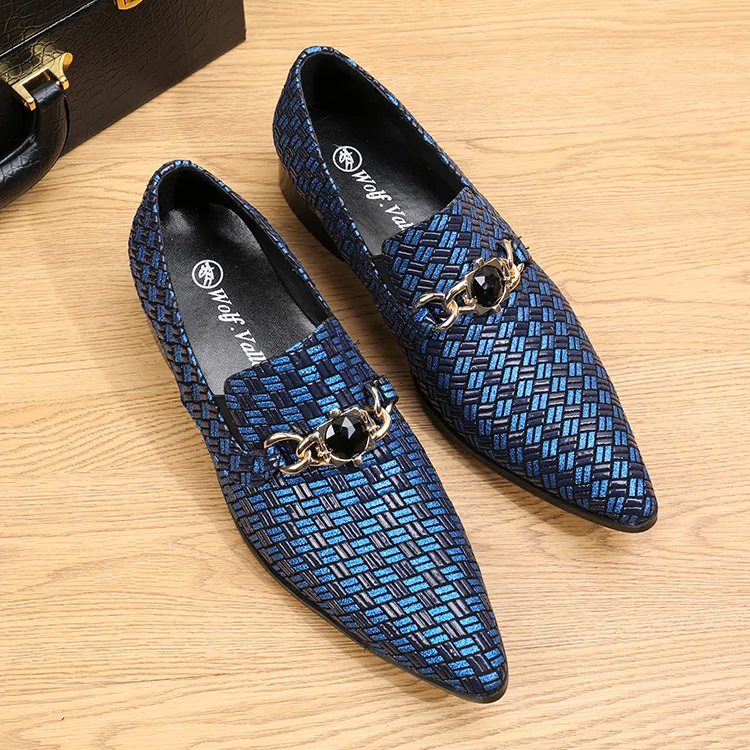 

New Men's Fashion Pointed Toe Dress Shoes Leather Shoes For Men Wedding Nightclub dance Party Social Formal Shoes Zapatos Hombre