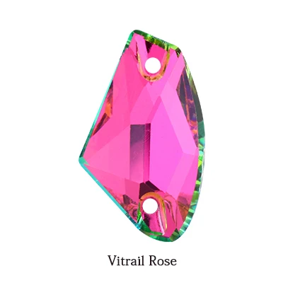 Высокое качество блестящий цвет пришить Кристальные Стразы для аппликации камни плоская задняя часть для одежды/дизайн ювелирных изделий DIY/аппликация "цветы" - Цвет: Vitrail Rose