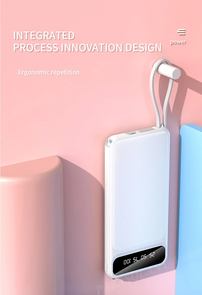 10000mAh Power Bank Portable Charging External Battery Power Bank Dual Usb Fast Charge Small Charging Treasure For Xiaomi